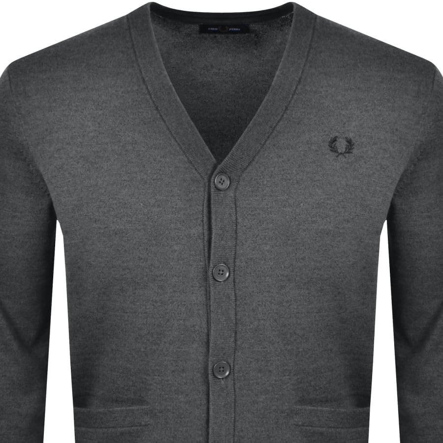 Fred Perry Logo-Embroidered Pointelle-Knit Cardigan | Liberty